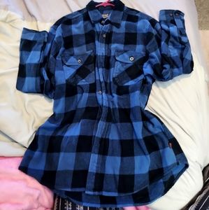 Blue plaid flannel